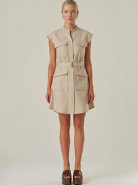 Aura Short Dress Natural