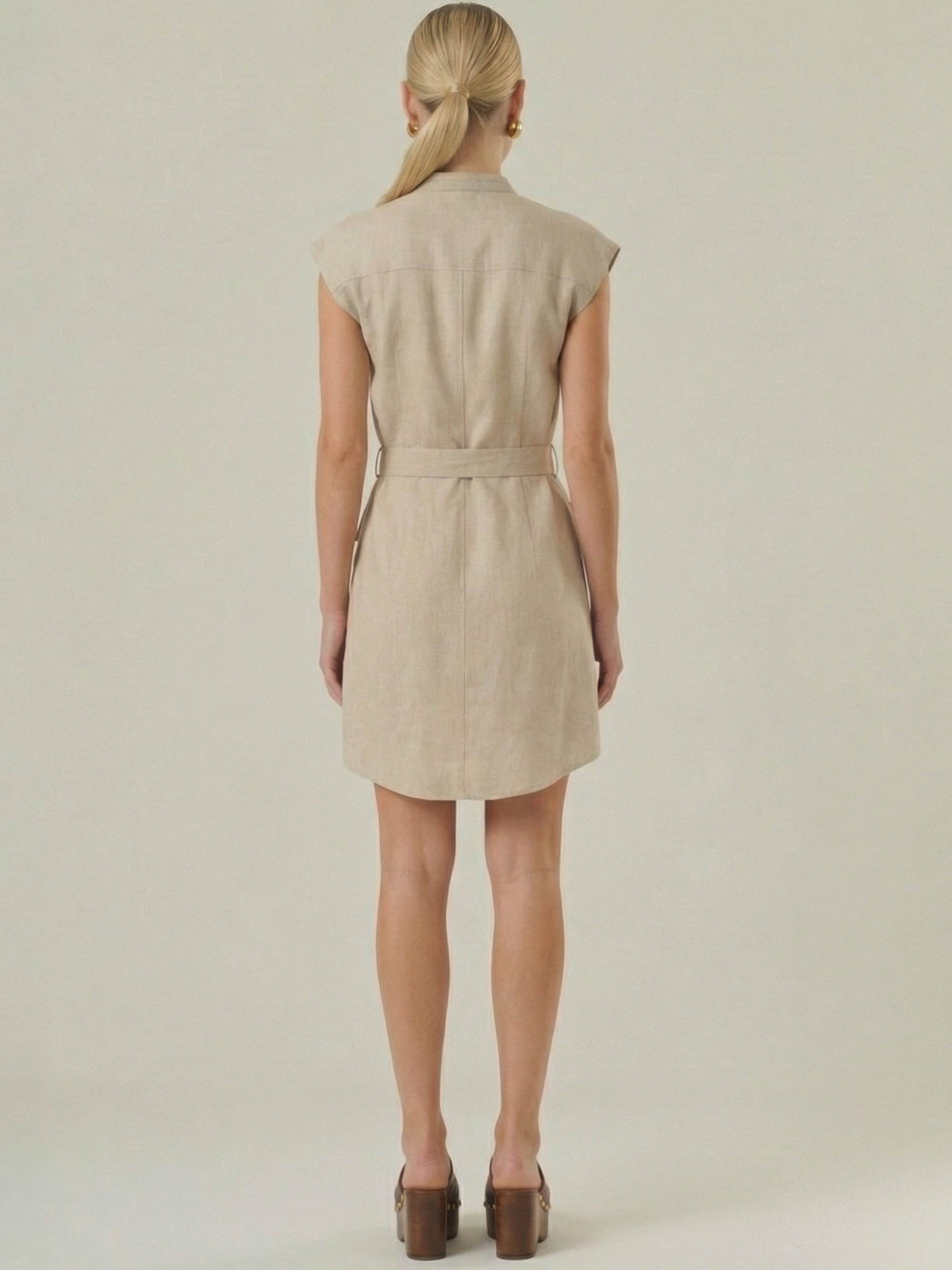 Aura Short Dress Natural