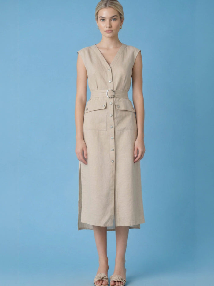 Creta Natural Long Dress