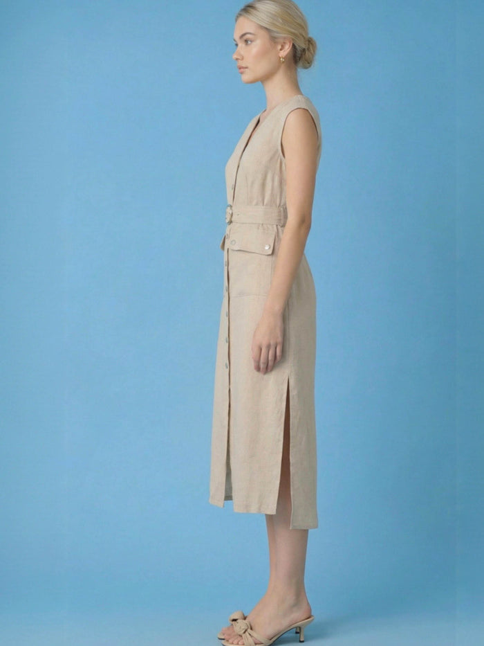 Creta Natural Long Dress