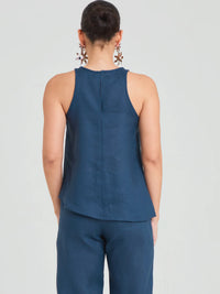 Dinara Navy Blouse