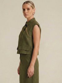 Namibia Olive Blouse