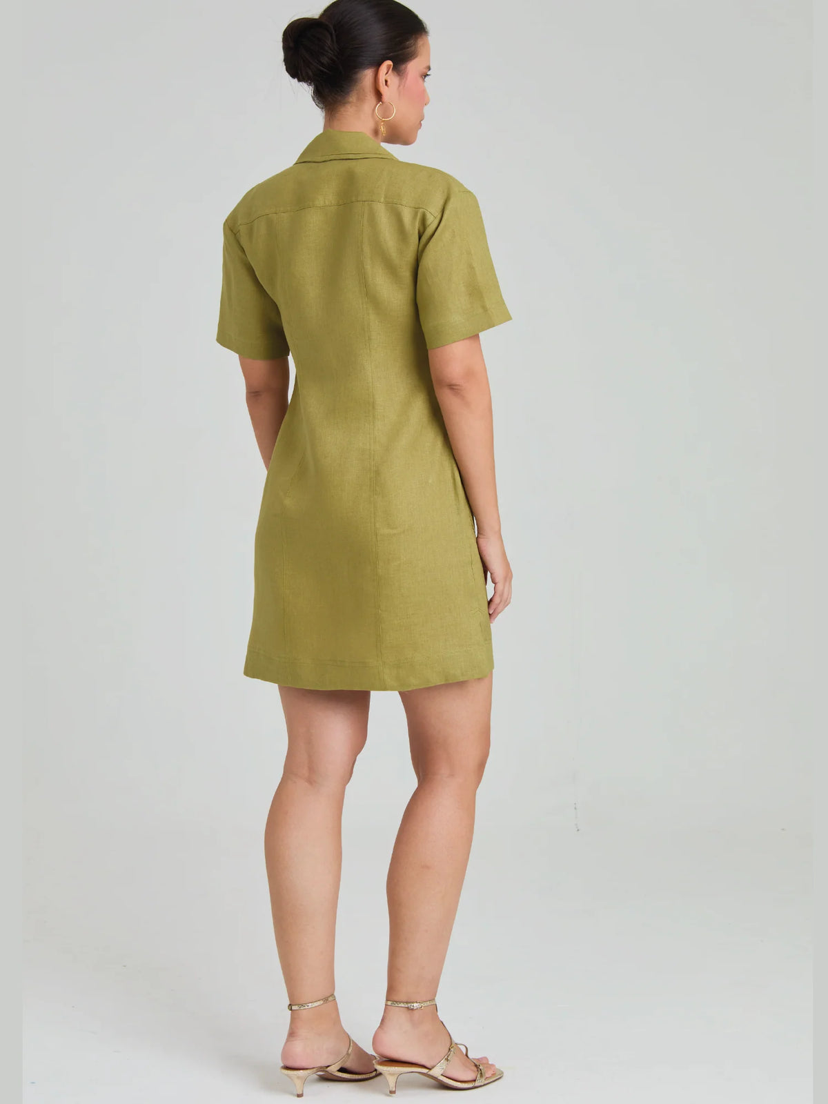 Lavanda Pistachio Short Dress