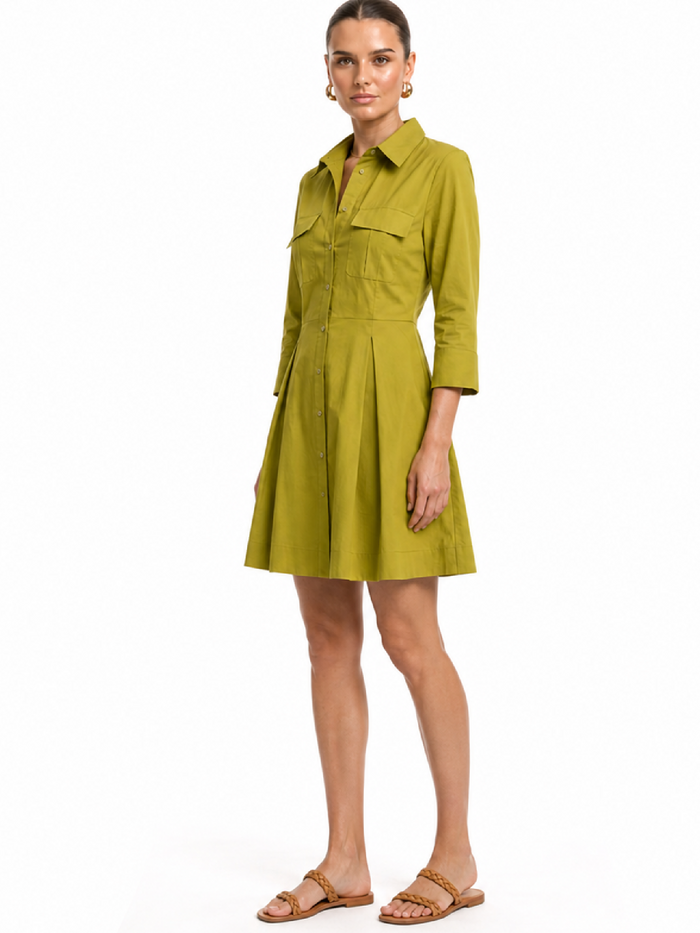 Galena Green Short Dress