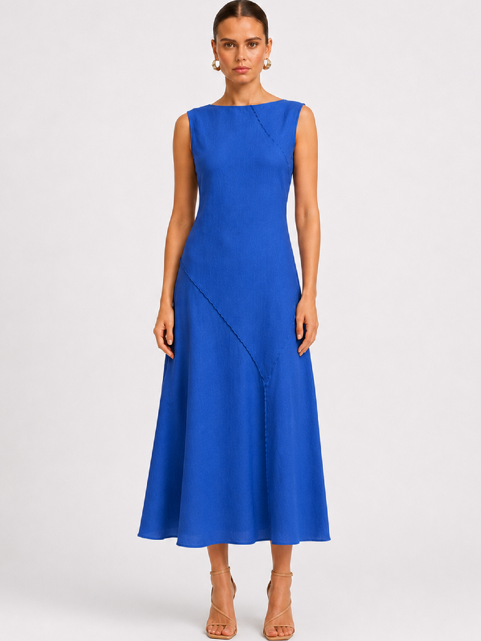 Alanis Blue Long Dress