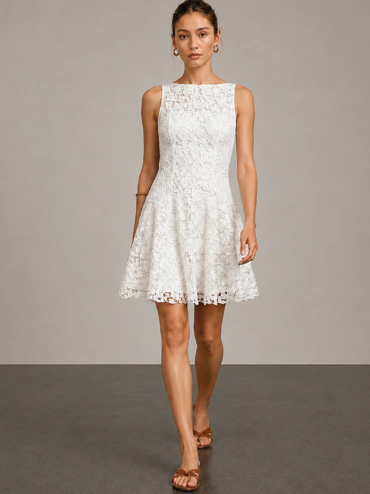 White Marie Short Dress