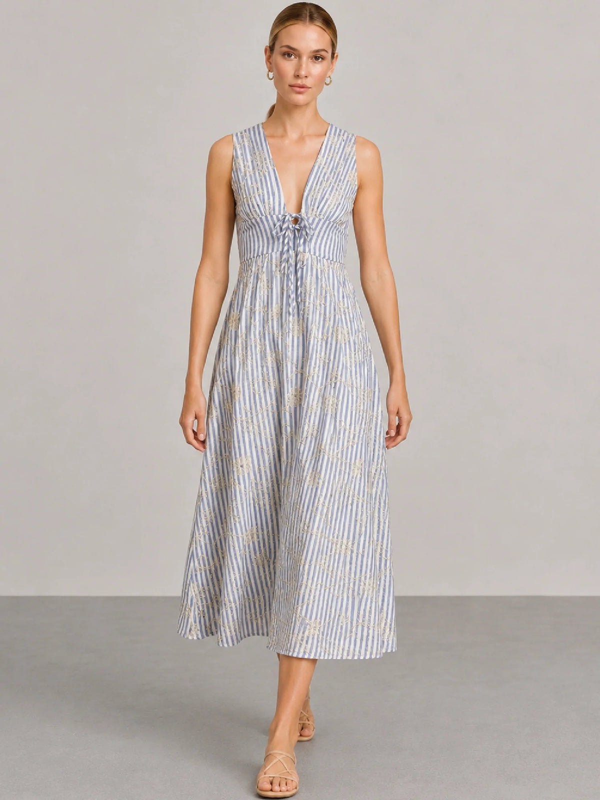 White Evienne Long Dress