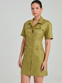 Lavanda Pistachio Short Dress