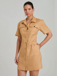 Lavanda Camel Short Dress