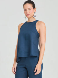 Dinara Navy Blouse