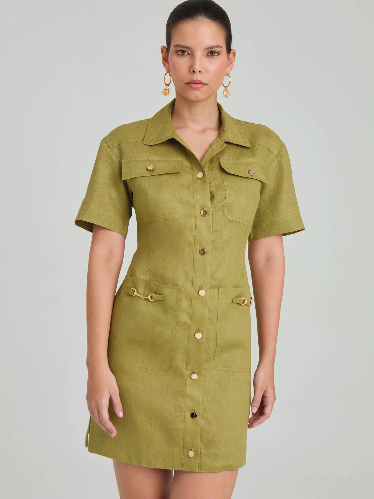 Lavanda Pistachio Short Dress
