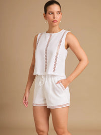 Acacia White Blouse