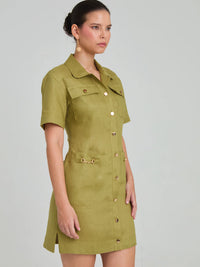 Lavanda Pistachio Short Dress