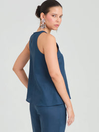 Dinara Navy Blouse