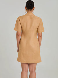 Lavanda Camel Short Dress