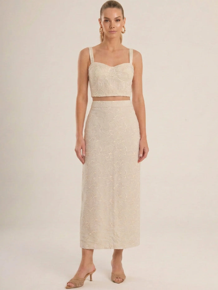 Idalia Ivory Skirt