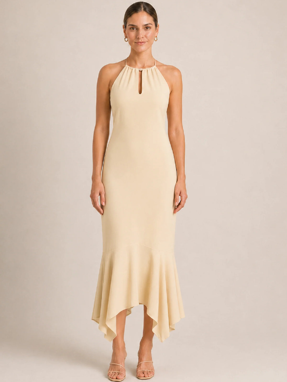 Tajisha Vanilla Maxi Dress