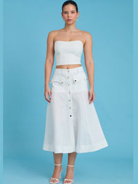 Bosnia White Skirt