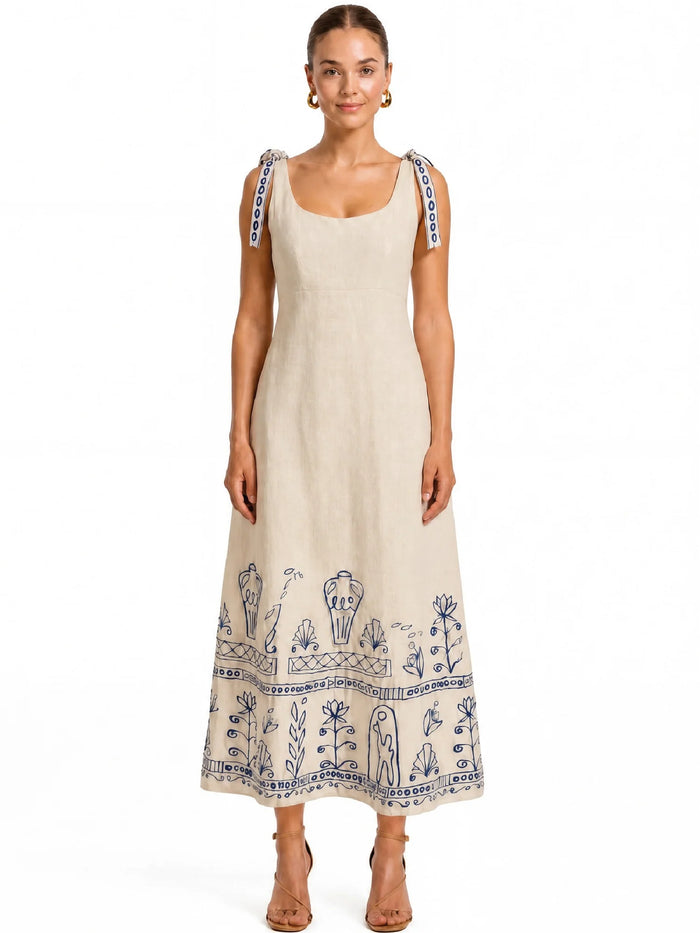 Ursula White Long Dress