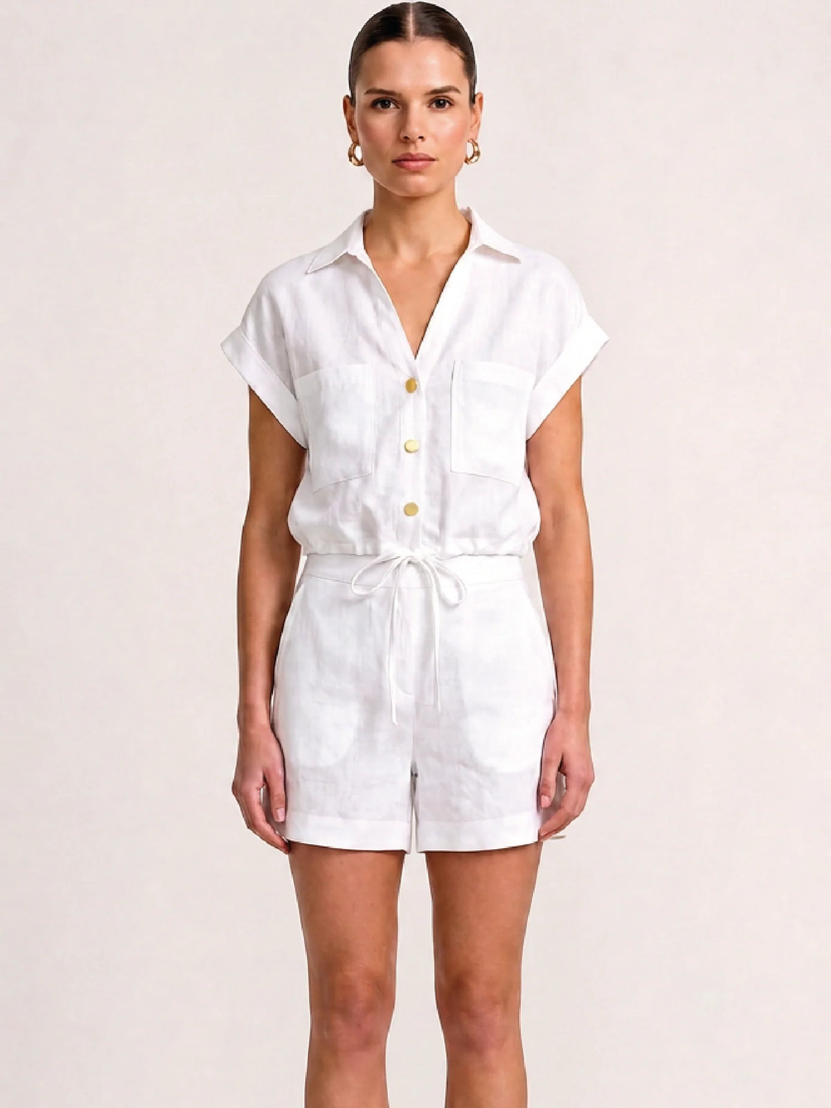 Vespera White Blouse