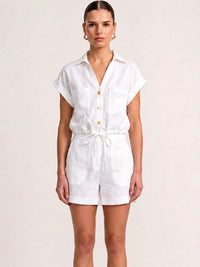 Vespera White Blouse