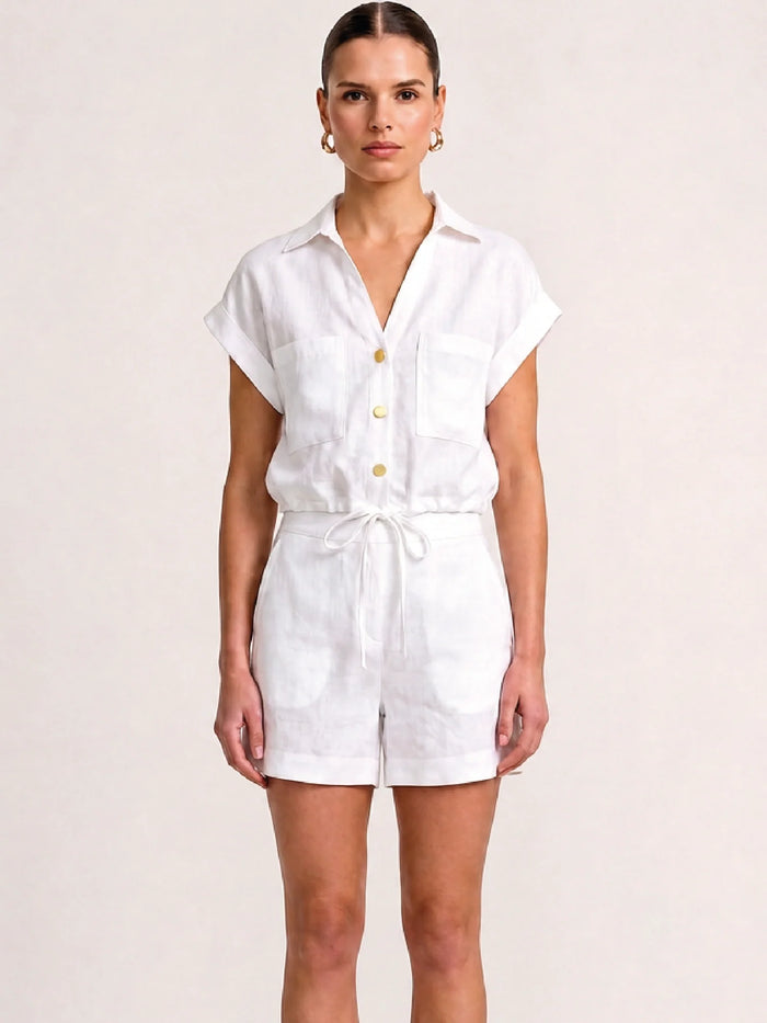 Vespera White Blouse