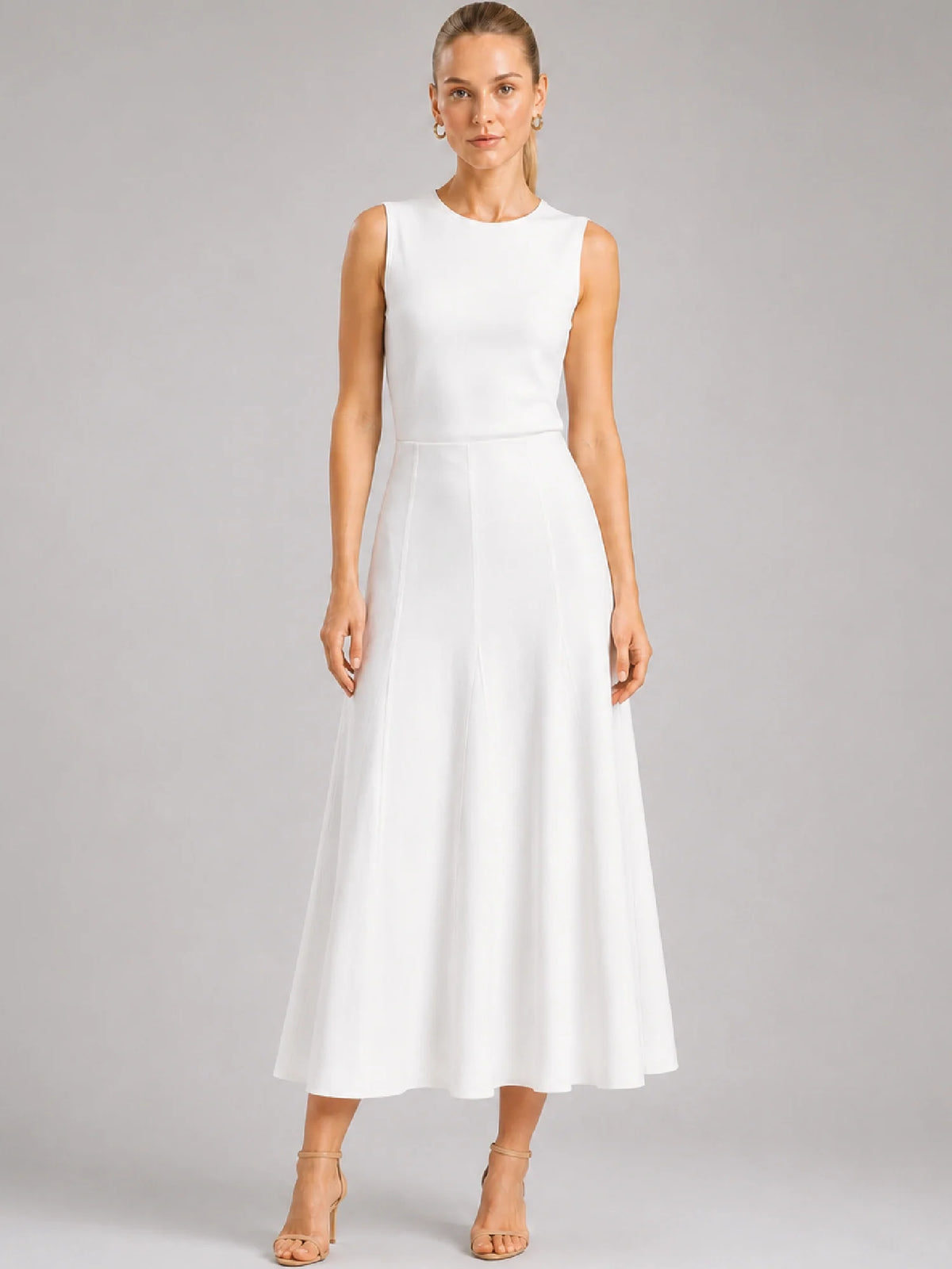 Palazi White Maxi Skirt