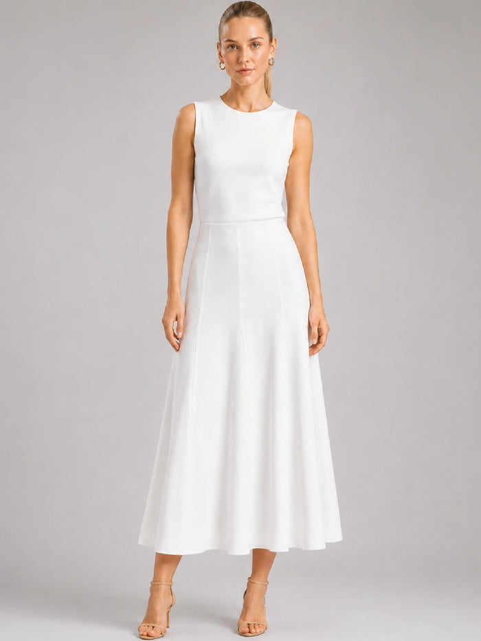 Palazi White Maxi Skirt