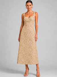 Ashika Beige Maxi Dress