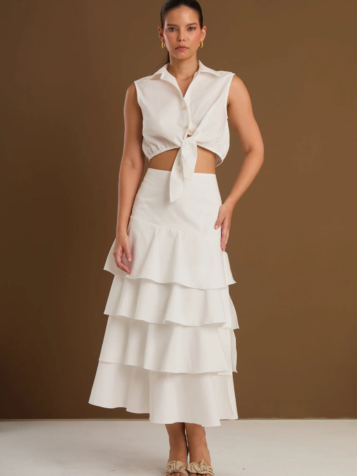 Perugia White Skirt