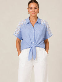 Idalina Blue Blouse