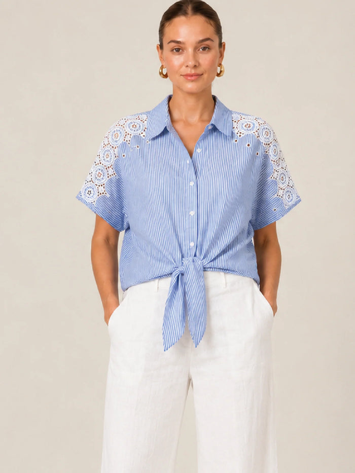 Idalina Blue Blouse
