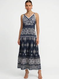 Calantha Blue Long Dress