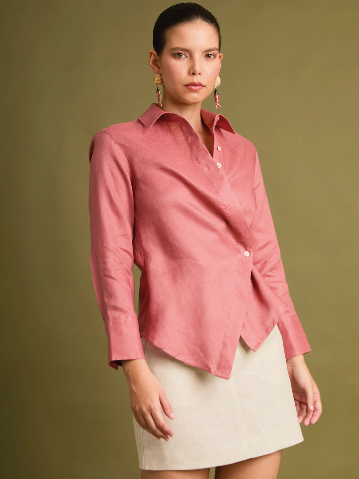 Elvira Baby Coral Blouse
