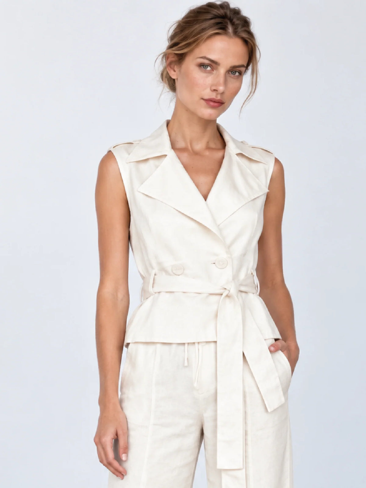 Maura White Blouse