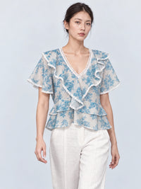 Rivera Blue Blouse