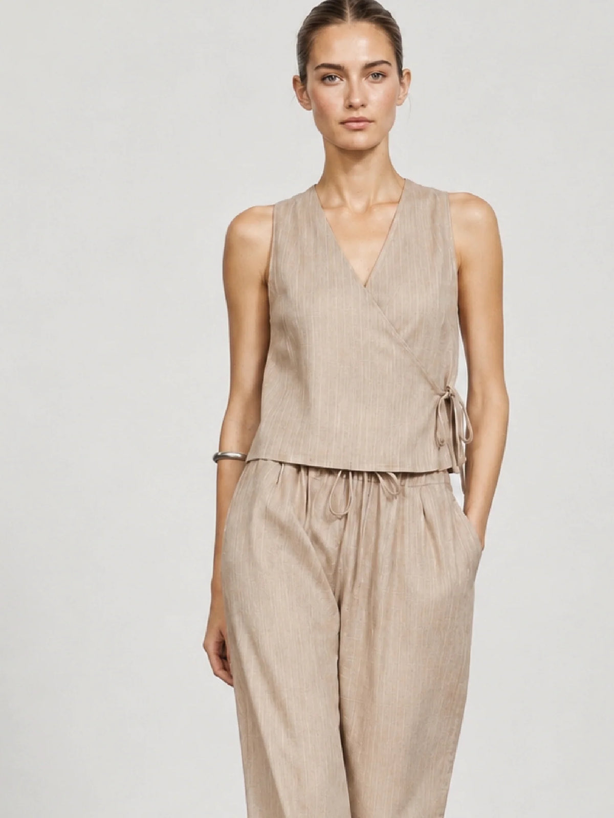 Taylor Khaki Blouse