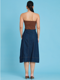 Mawar Indigo Skirt