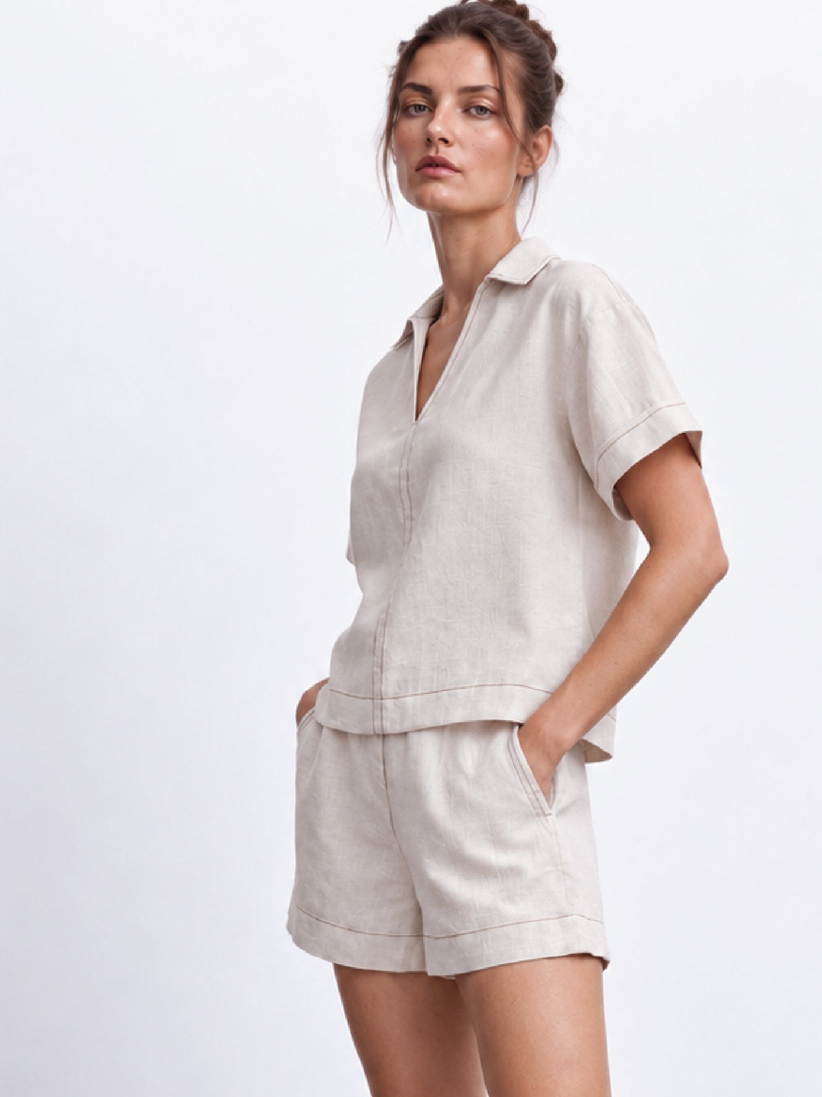 Hannane Natural Blouse