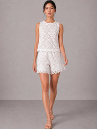 Saver White Shorts