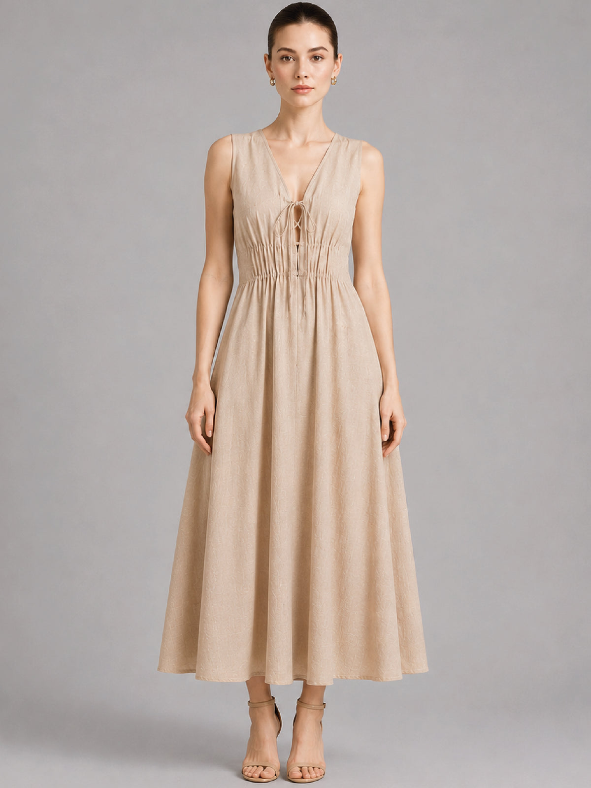 Alcala Nude Maxi Dress