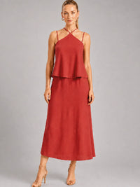 Amaris Red Maxi Dress
