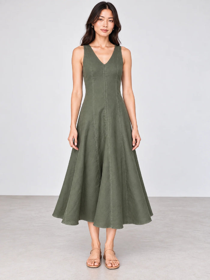 Yume Olive Dress