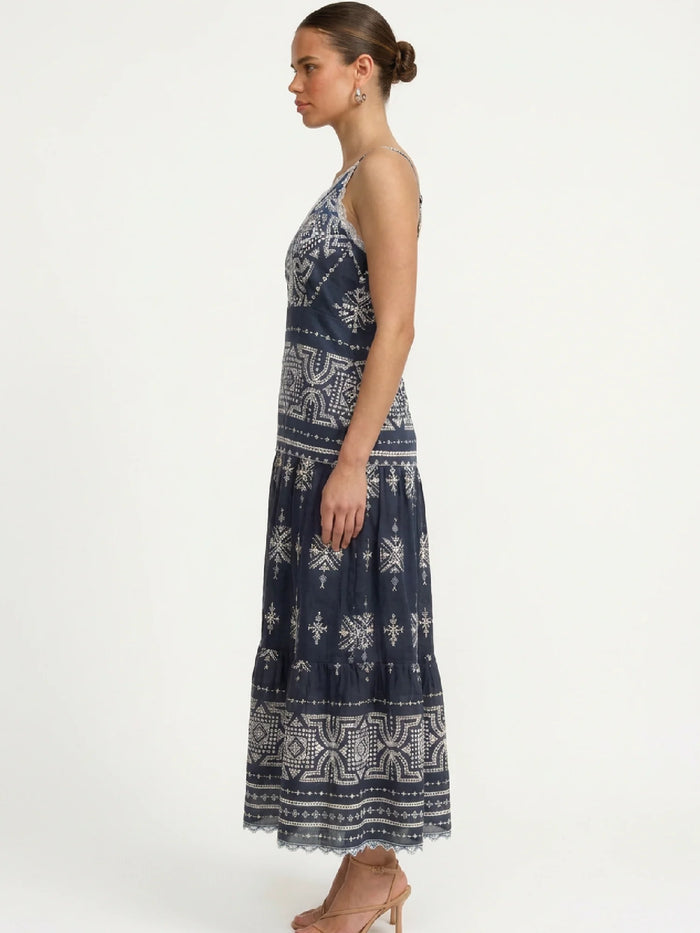 Calantha Blue Long Dress