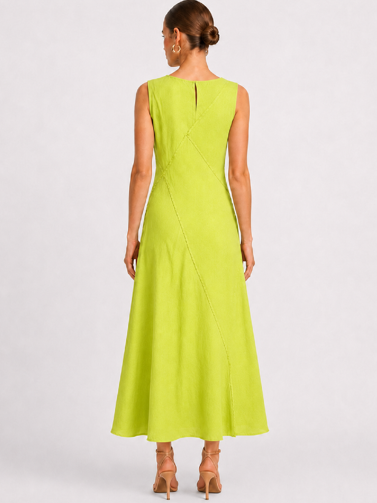 Alanis Lime Long Dress