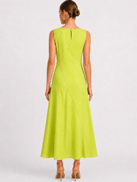 Alanis Lime Long Dress