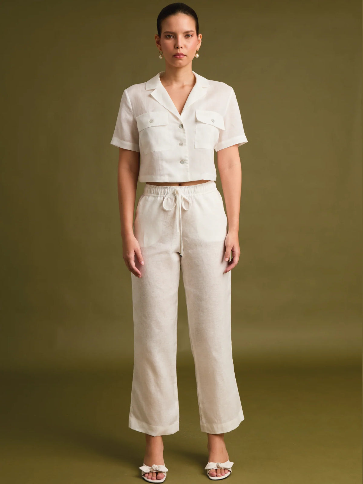 Dinara White Pants