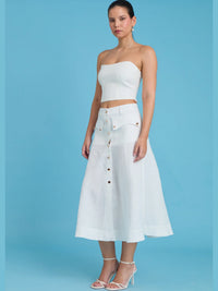 Bosnia White Skirt
