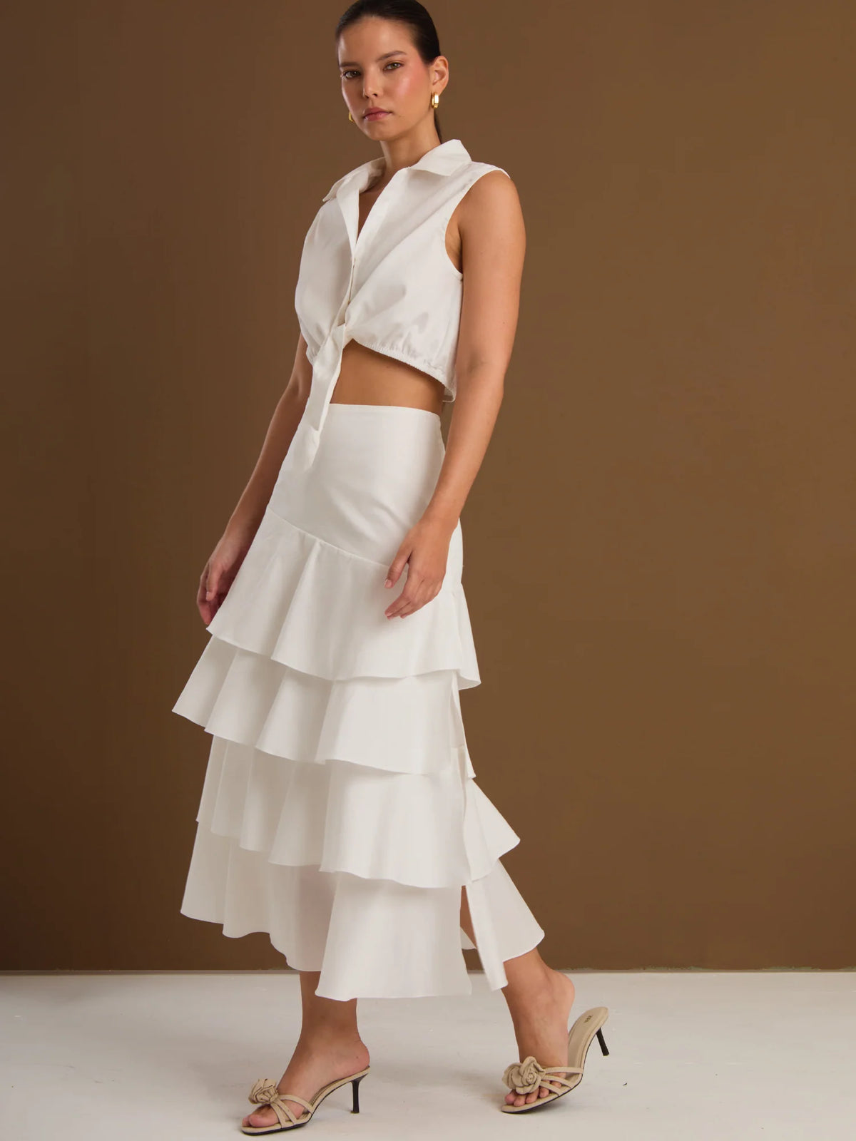 Perugia White Skirt