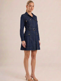 Marbelle Indigo Short Dress